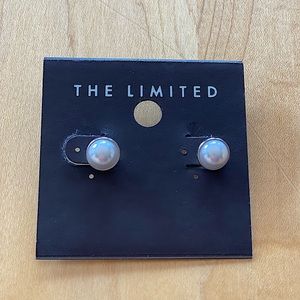 The Limited Silver and Pearl earrings. NWT
